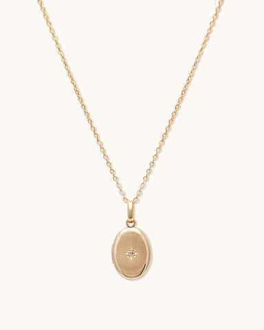 Petite Satin Oval Locket