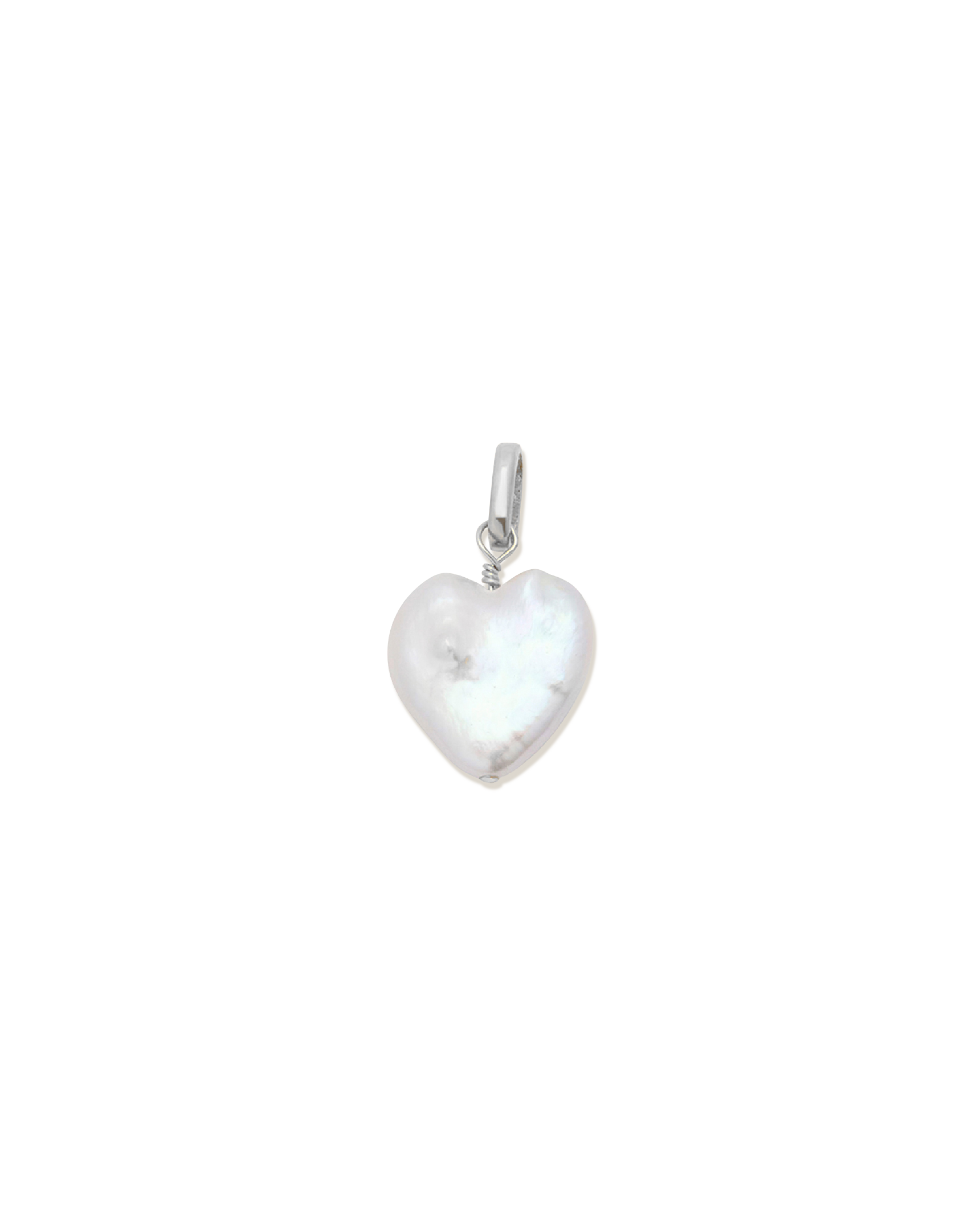Puffy Heart Pearl Pendant