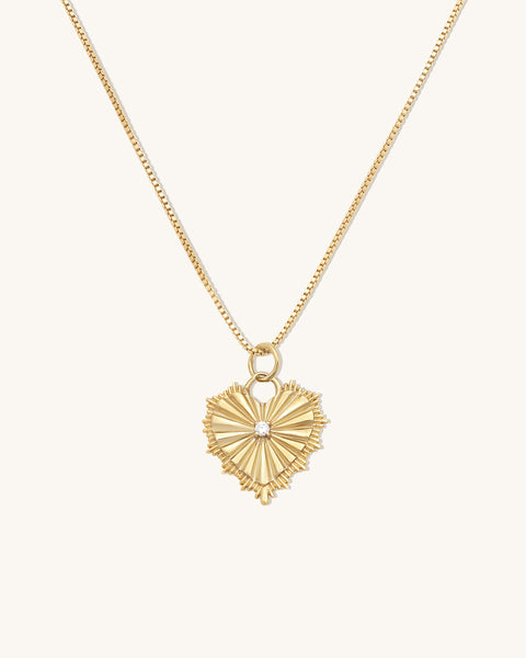 Radiating Heart Necklace