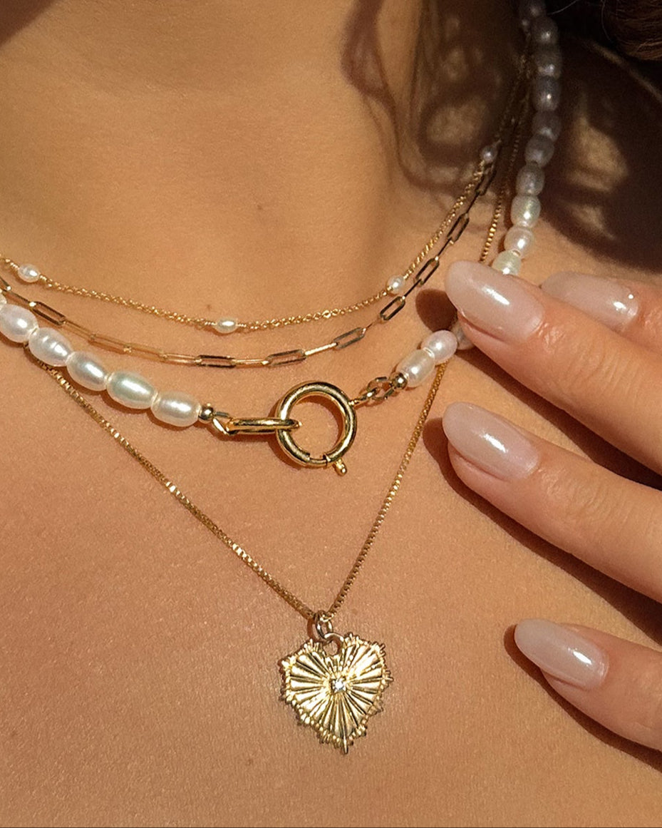 Radiating Heart Pendant