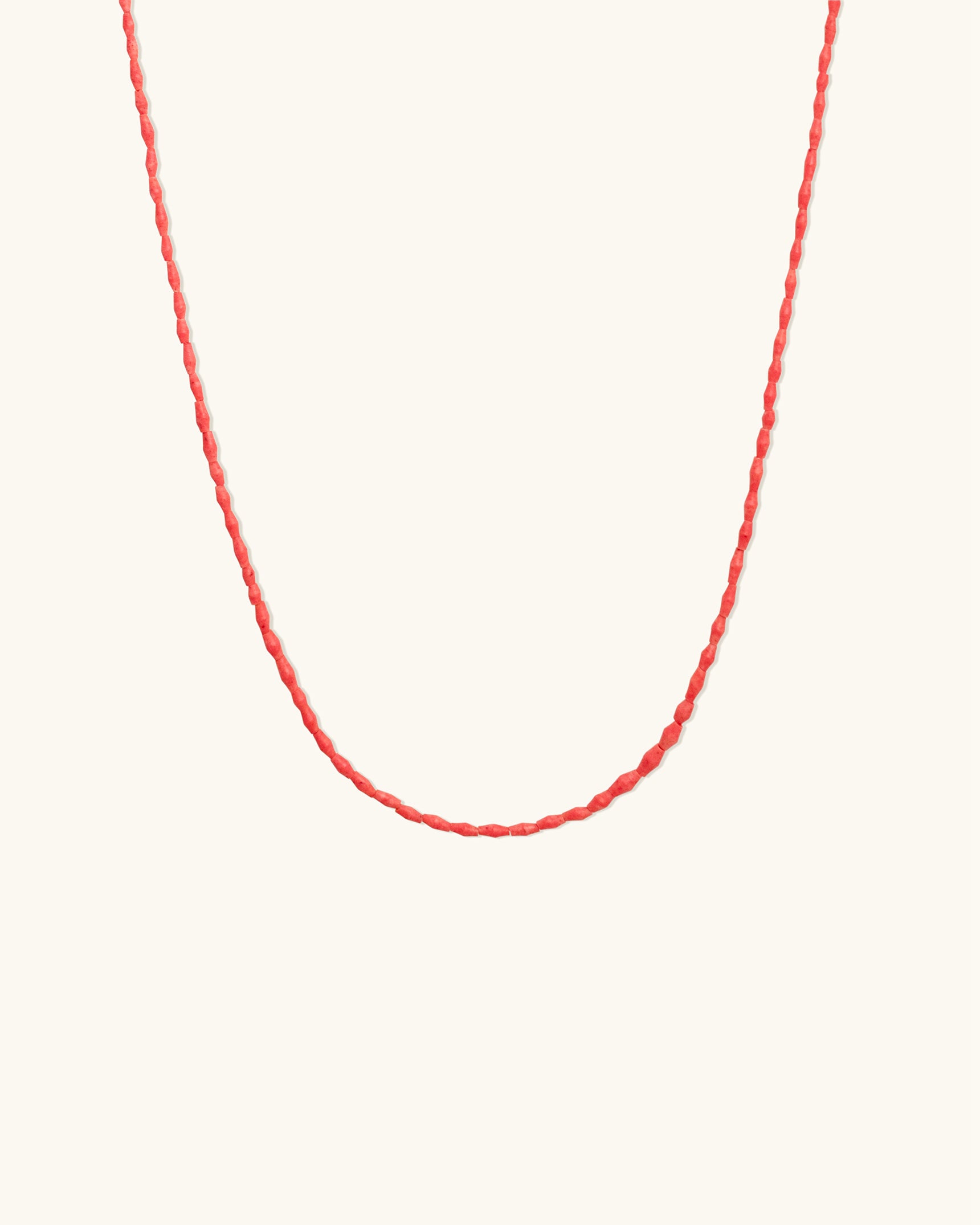 Red Coral Gemstone Necklace