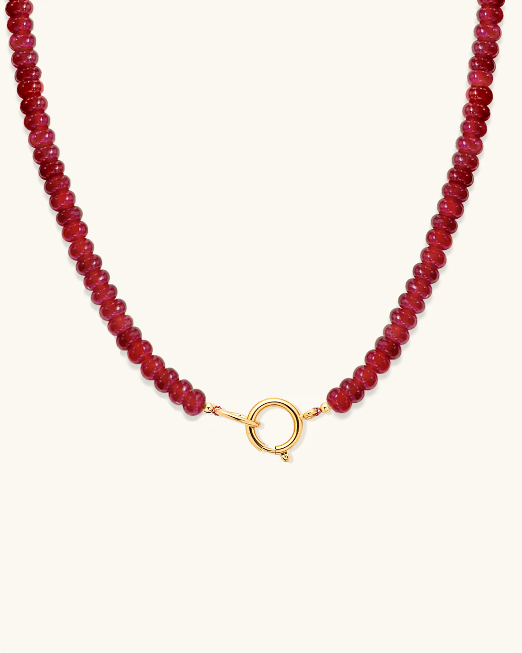 Red Quartz Gemstone Necklace