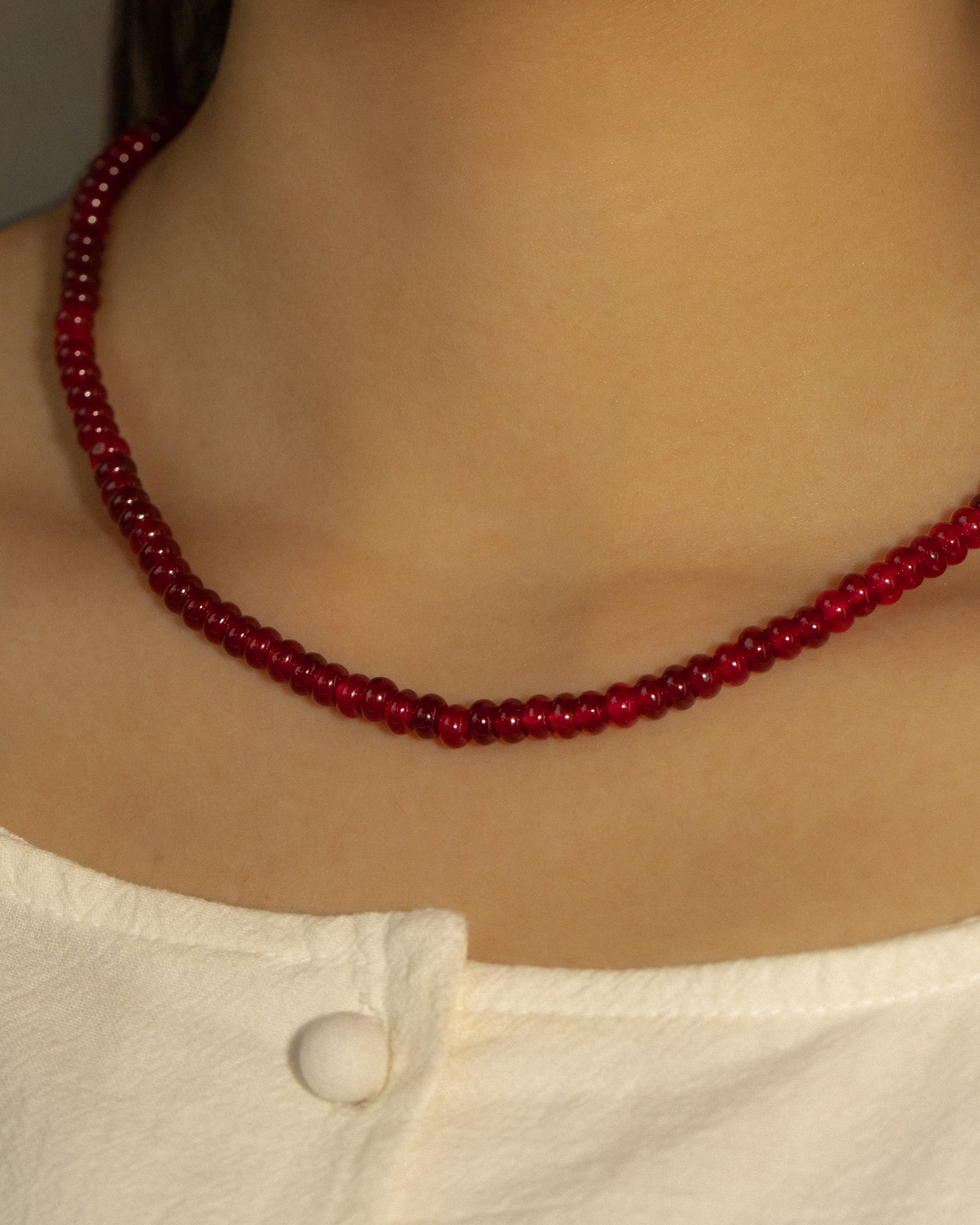 Red Quartz Gemstone Necklace