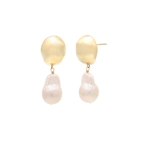 Rosette Earrings | Pearl