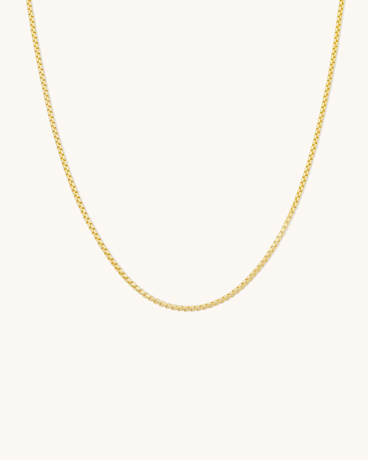 Round Box Chain Necklace
