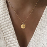 Round Pavé Pendant | Gold Vermeil & CZ