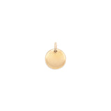 Round Pavé Pendant | Gold Vermeil & CZ