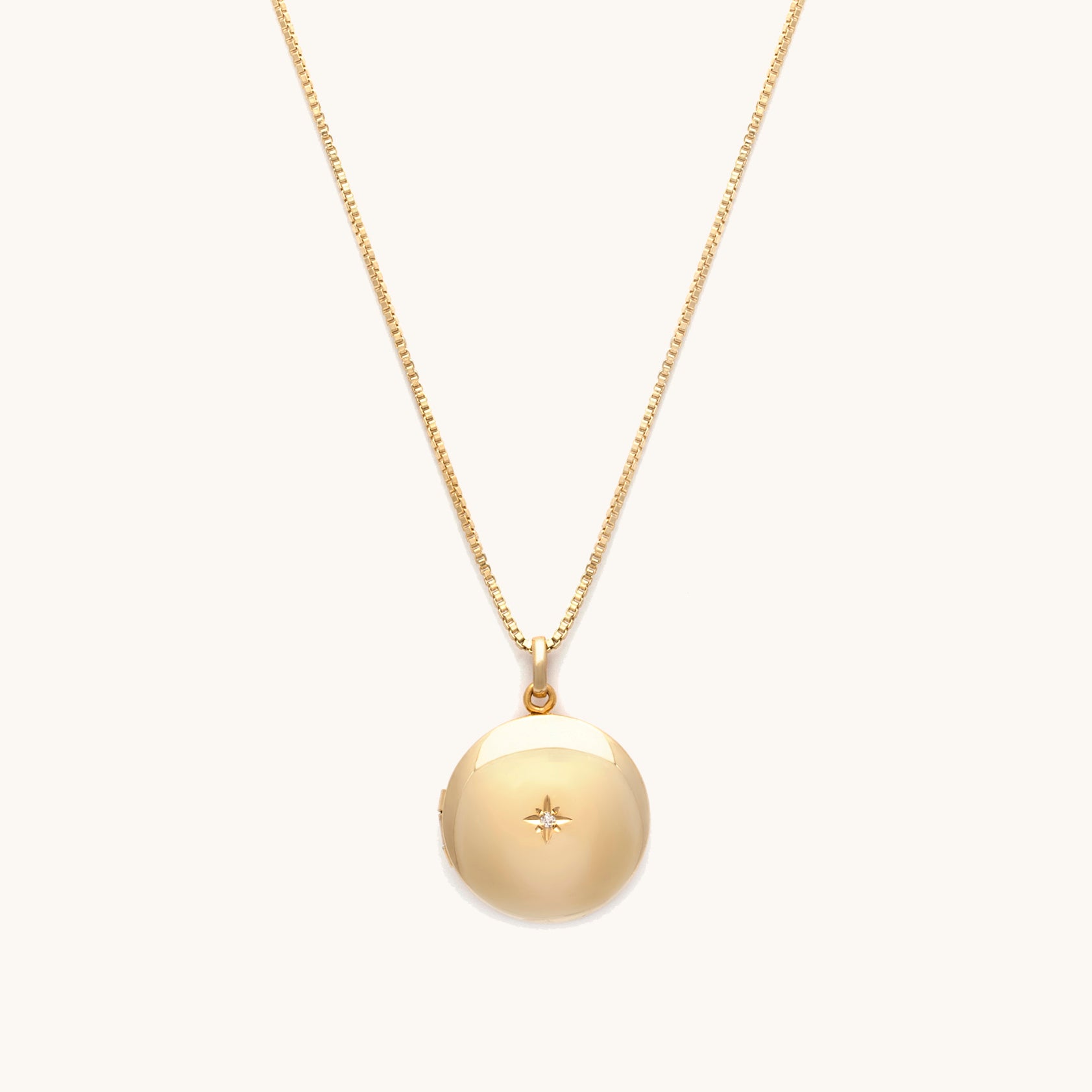 Round Diamond Locket