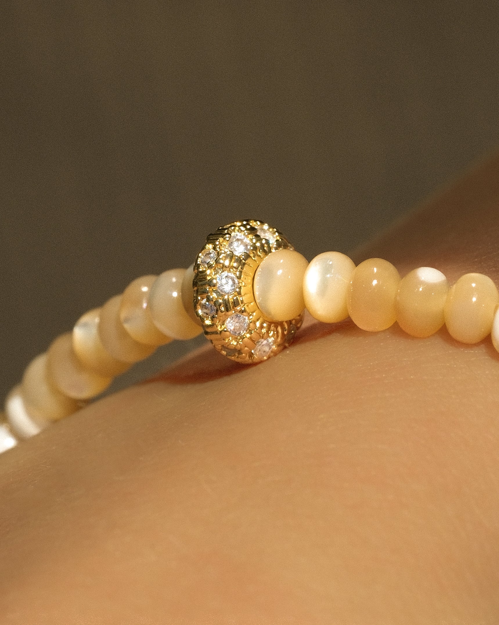 Salted Caramel Gemstone Bracelet