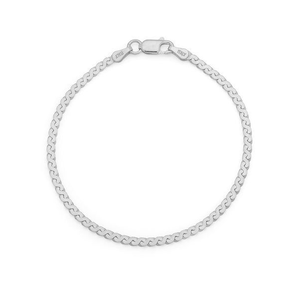 Serpentine Chain Bracelet | Silver