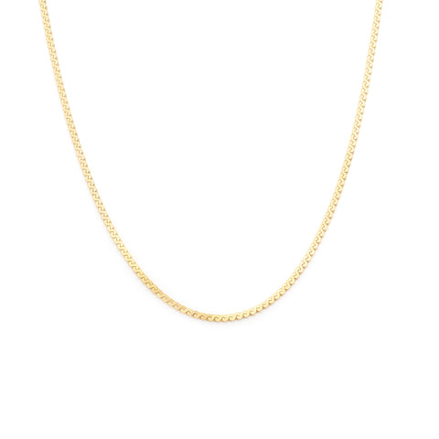 Serpentine Chain Necklace | Gold