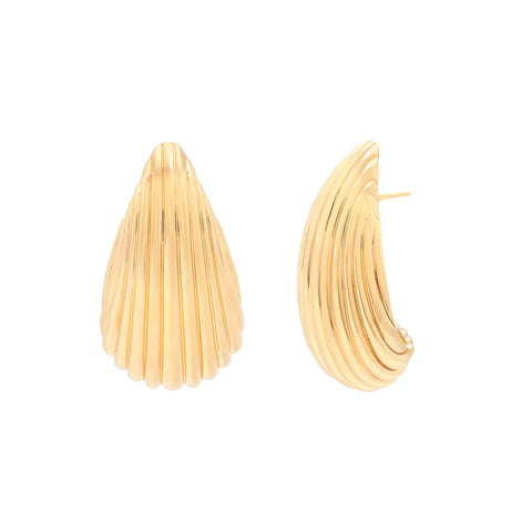 Shell Earrings | Gold