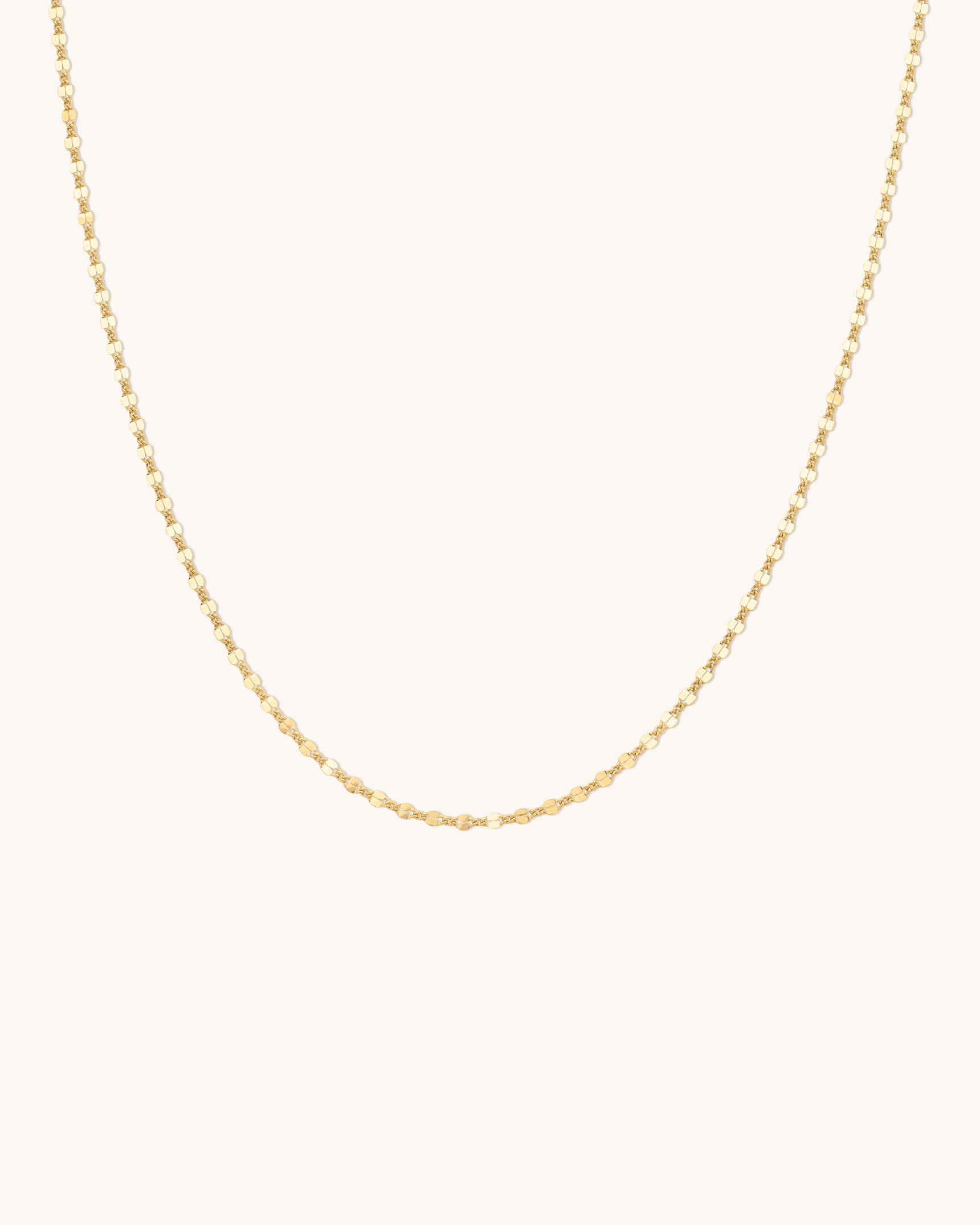 Shimmer Curb Chain Necklace