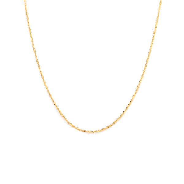 Singapore Chain Necklace | Gold Vermeil