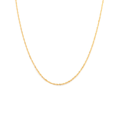 Singapore Chain Necklace | Gold Vermeil