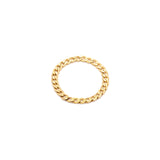 Cubano Chain Ring | Solid 14k Gold
