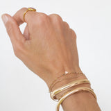 Shimmer Mirror Bracelet | Solid 14k Gold