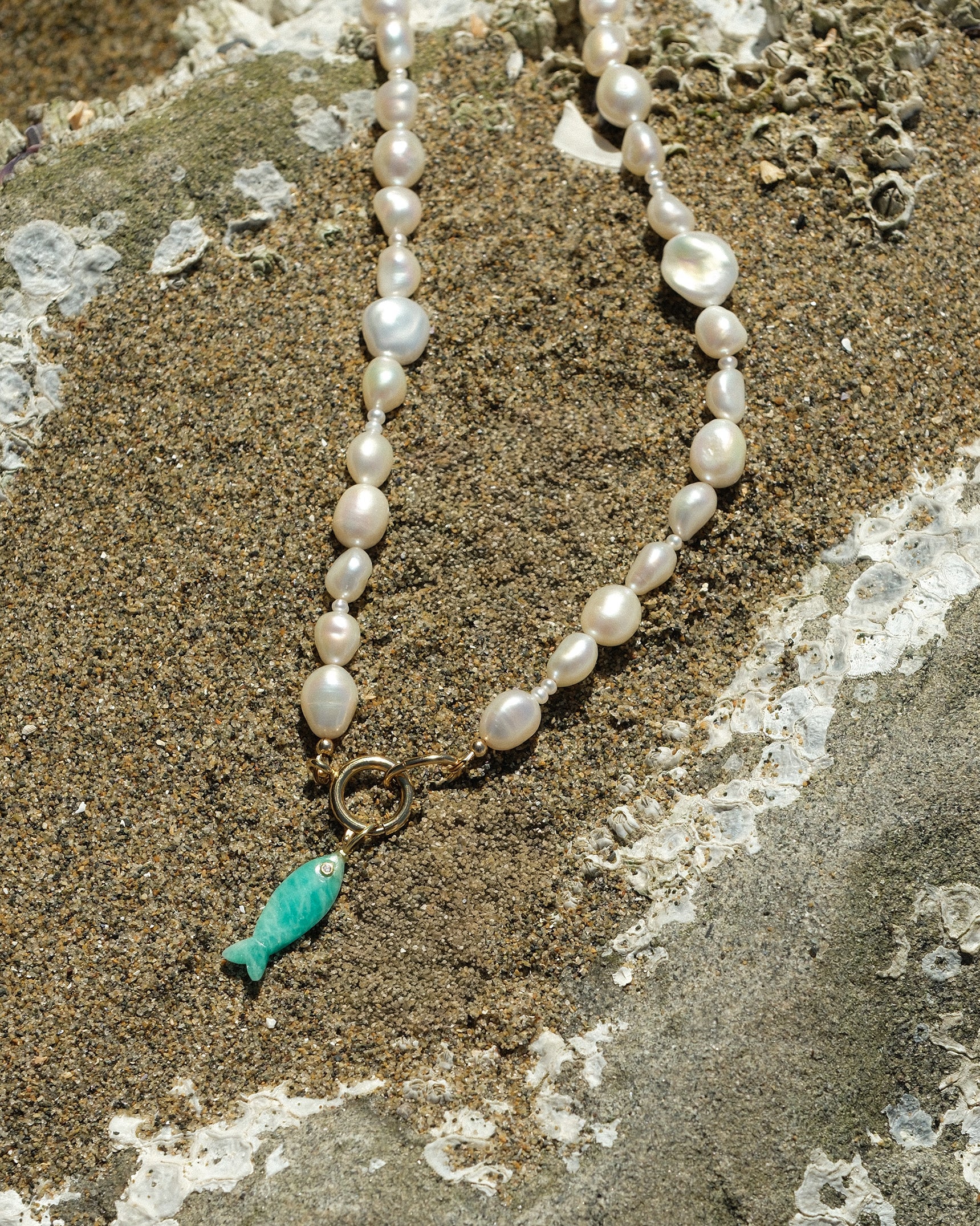 Stone Fish Pendant
