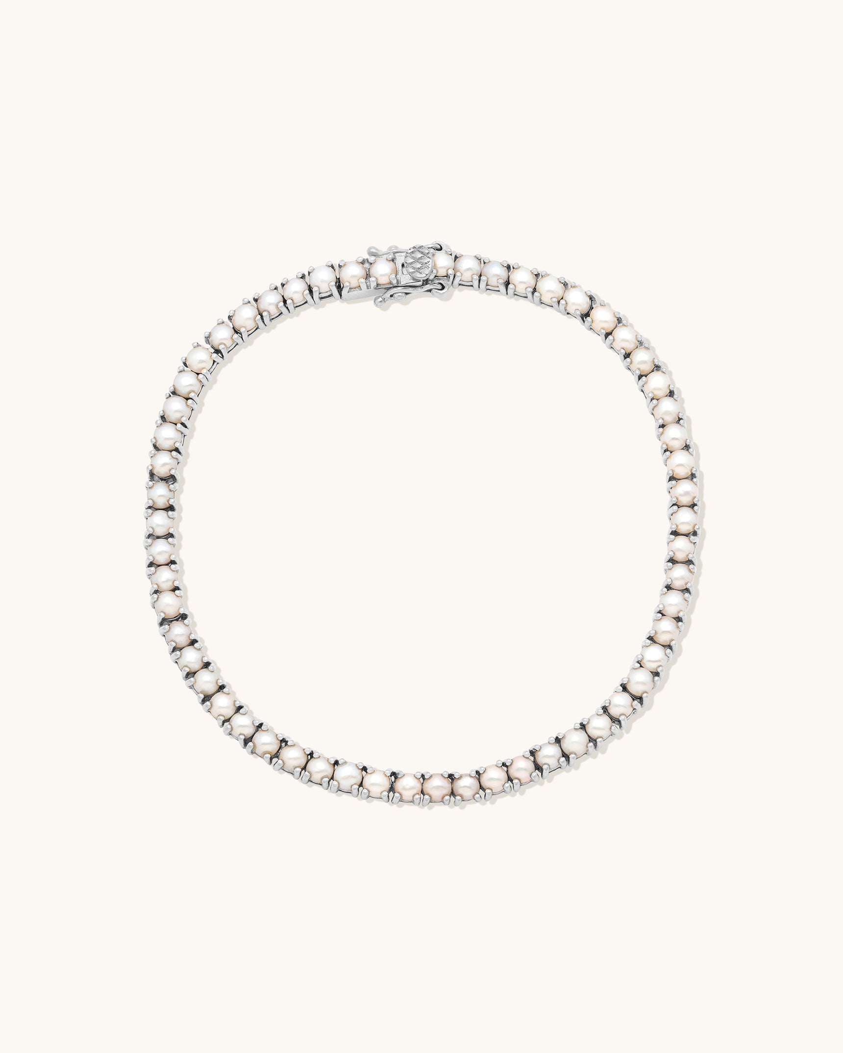 Tennis Pearl Bracelet