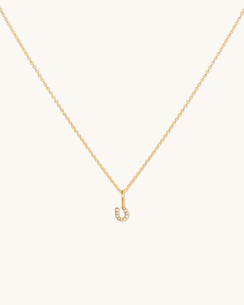 Tiny Horseshoe Necklace