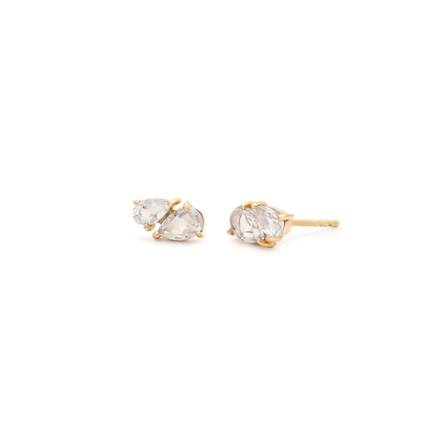 Toi Et Moi Studs | White Topaz