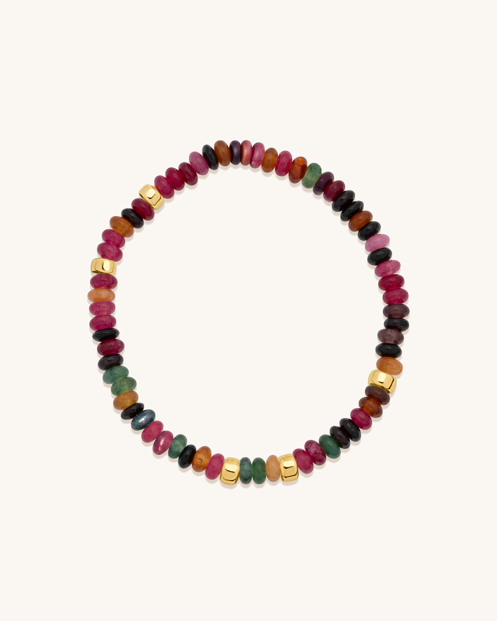 Tourmaline Jade Gemstone Bracelet