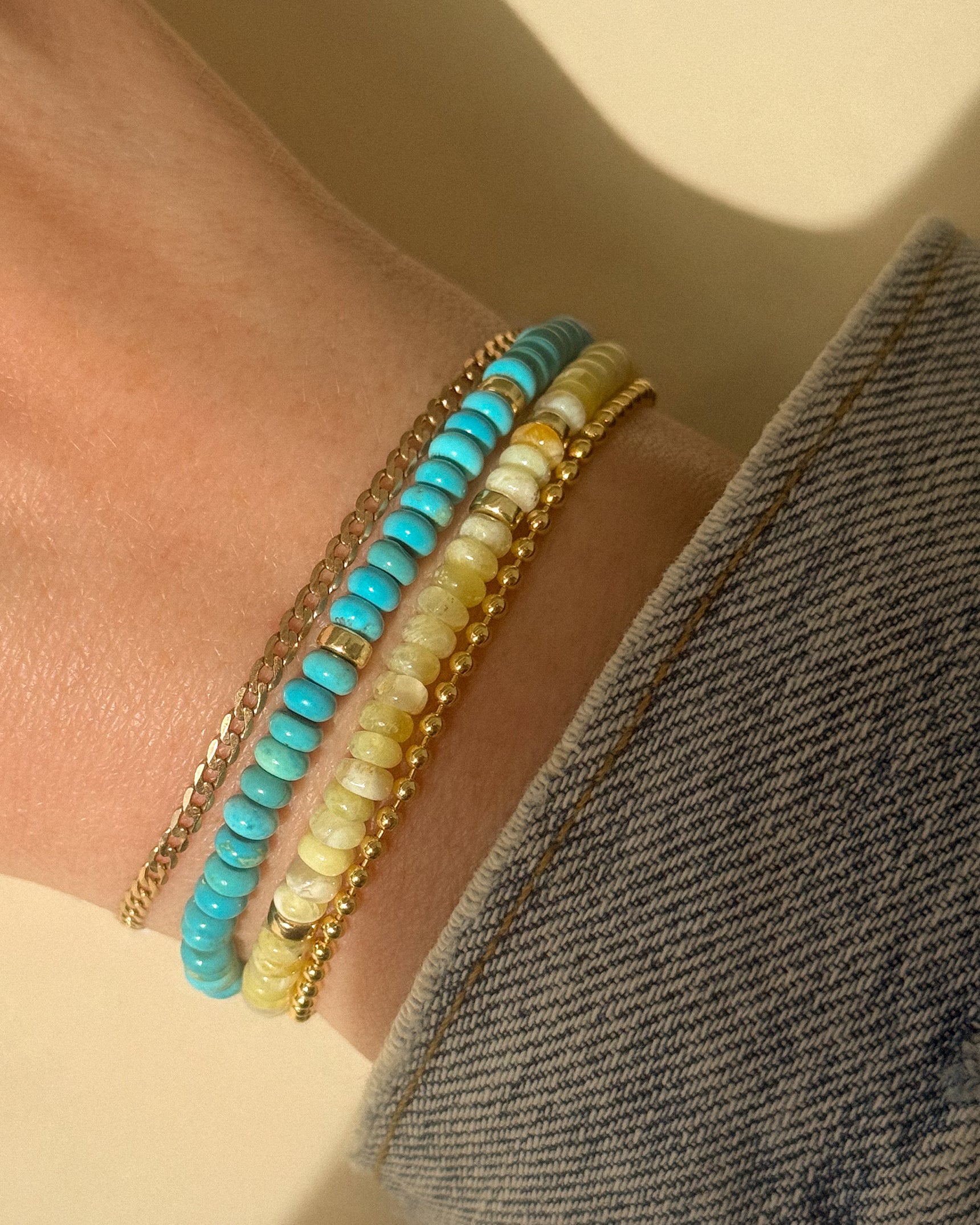 Yellow Opal Gemstone Bracelet