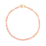 Candy Chain Anklet | Pink U-Link & Goldfill