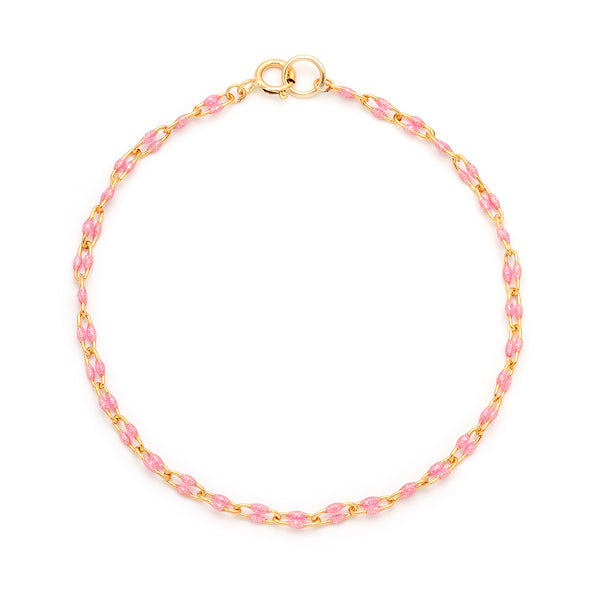 Candy Chain Anklet | Pink U-Link & Goldfill