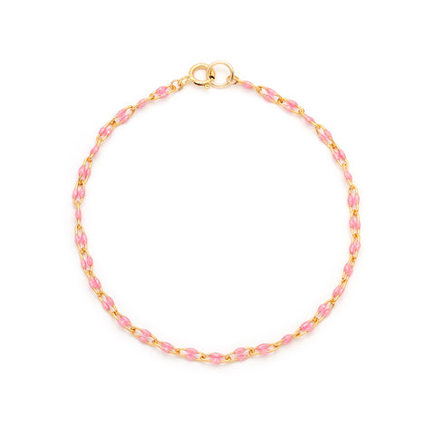 Candy Chain Bracelet | Pink U-Link & Goldfill