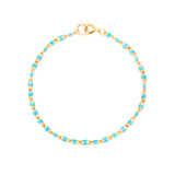 Candy Chain Bracelet | Turquoise U-Link & Goldfill