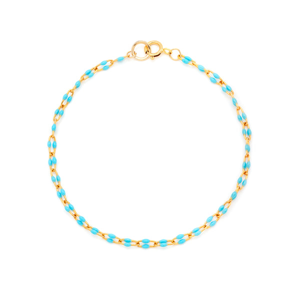 Candy Chain Bracelet | Turquoise U-Link & Goldfill