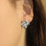 Weave Earrings | Silver