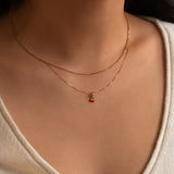 Cherry Necklace | 14k Gold