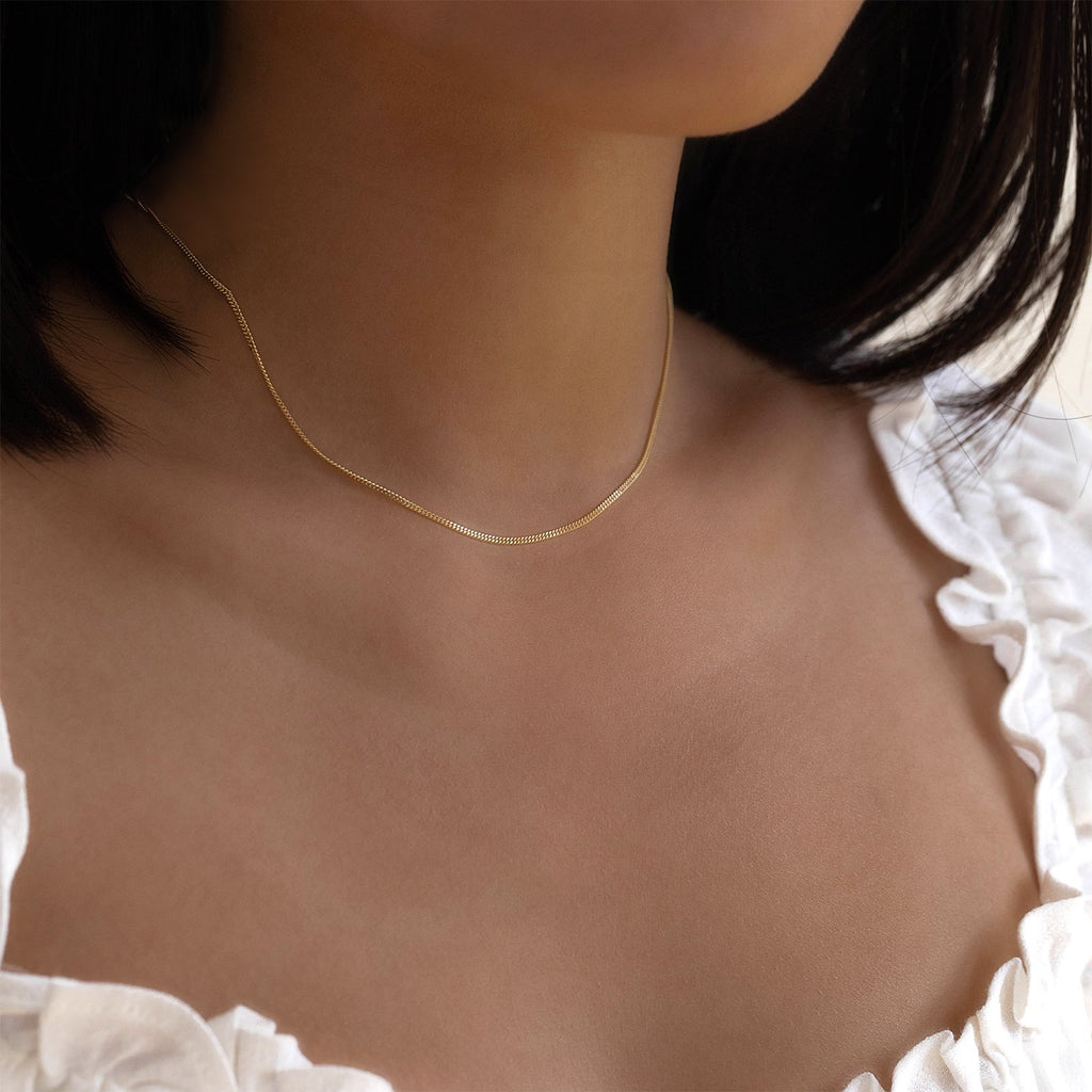 Diamond Chain - Gold Chain Necklace In Cut Cable Design