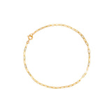 Flat Drawn Cable Bracelet | Solid 14k Gold