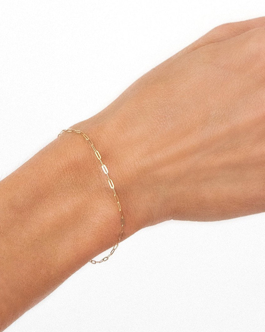 Flat Drawn Cable Bracelet