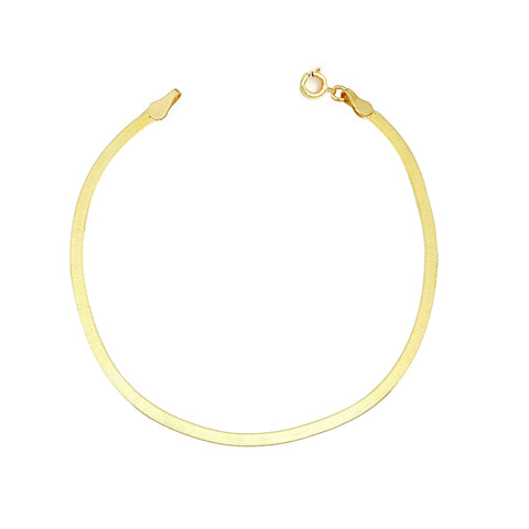 Herringbone Mother Bracelet | 10k Gold