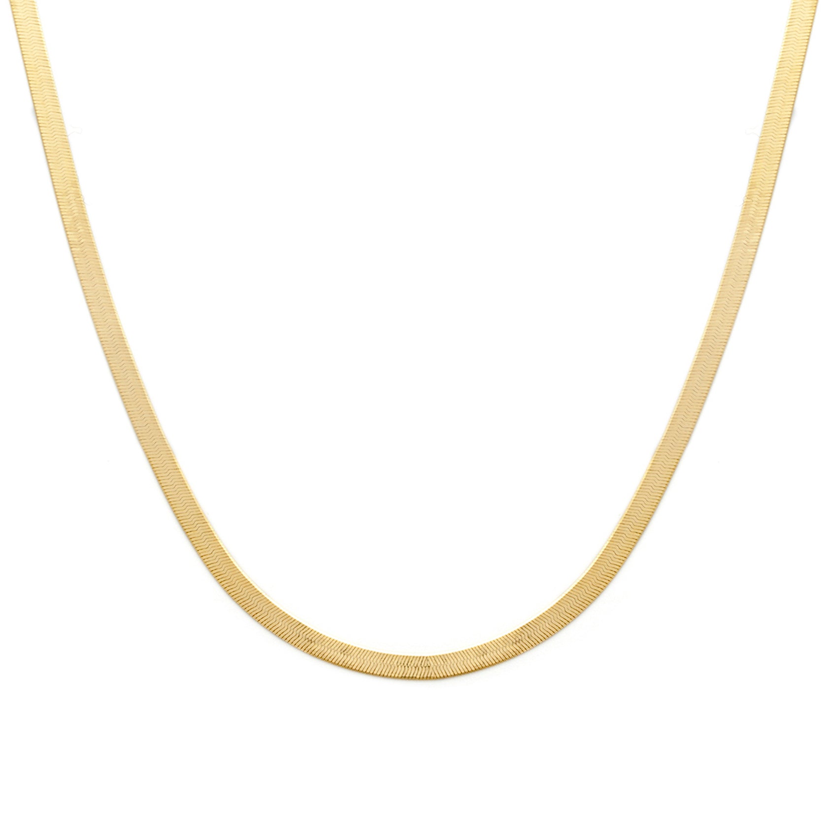 Gold Herringbone Thin Chain Necklaces  Women's Designer Jewellery – Steve  Madden Canada