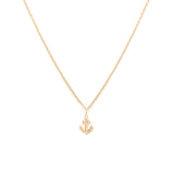 Anchor Necklace | 14k Gold & Diamond