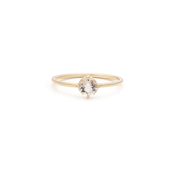 Compass Ring | 14k Gold & Morganite