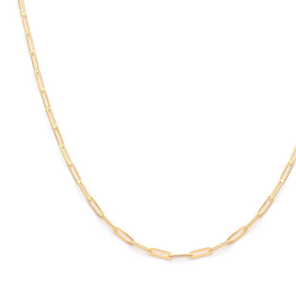Flat Drawn Bold Chain Necklace