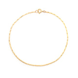 Golden Line Chain Bracelet | Solid 14k Gold