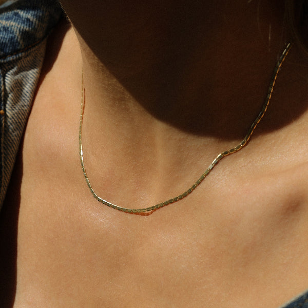 Nostalgia Chain Necklace | Solid 14k Gold
