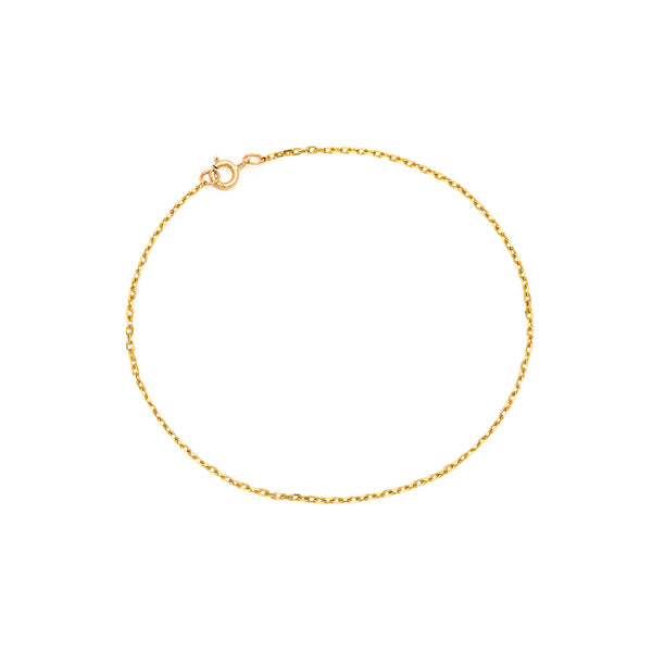 Silken Rolo Bracelet | Solid 14k Gold
