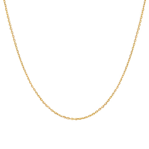 Silken Rolo Necklace | Solid 14k Gold