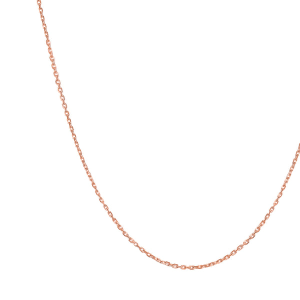Silken Rolo Necklace | Solid 14k Rosegold