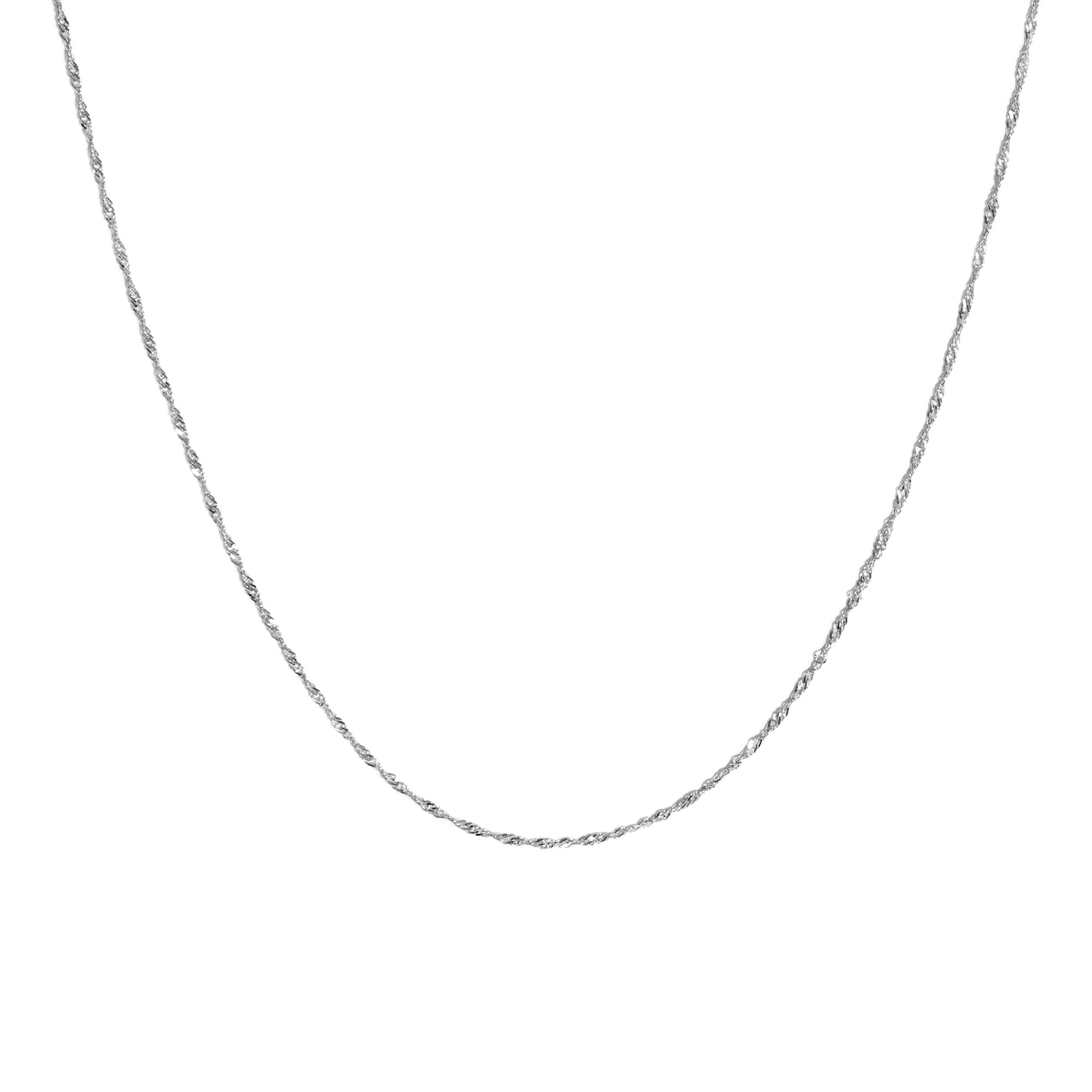 Fine white gold necklace on sale chain