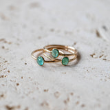 Rosecut Ring | 10k Gold & Emerald