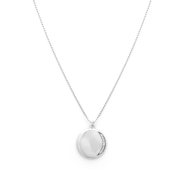leah alexandra silver coin necklace eclipse necklace